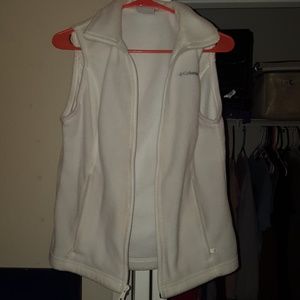 White Columbia fleece vest